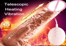 Automatic Telescopic Heating Huge Dildo Remote Control Realistic Big Vibrator g Point Adult Sex Toys for Women Masturbator69824431073915