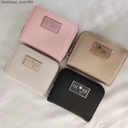 80% Discount High Quality Wholesale New Guesse Home Simple Short Pu Letter Womens Multicolor Wallet