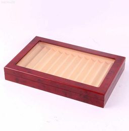 Watch Boxes Cases Pen Box Organiser Wood 12 Sticks Wooden Pen Display Box Stationery Storage Box High End Luxury Fabric And Scratc5281643