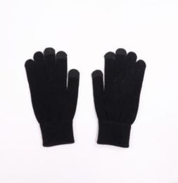 2018 Brand High Quality Knit Gloves Man Woman Warm Mittens Plus Velvet Thicken Gloves for touch screens Wool Cashmere Unisex S10254939236