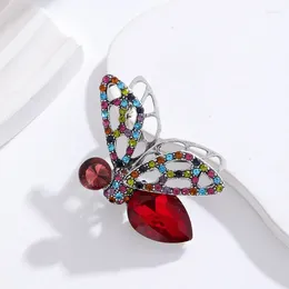 Brooches 1PCS Fashion Colourful Rhinestone Crystal Insect Bee Brooch Women Coat Clothing Jewellery Party Accessories Gifts