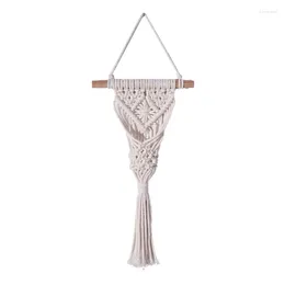 Tapestries Indoor Wall Hangings Dried Flower Mesh Basket Plant Holder Cotton Rope Macrames