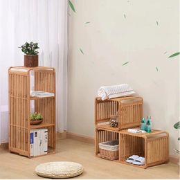 Kitchen Storage Simple Air Bay Window Cabinets Multi-layer Household Bedside Floor-to-ceiling Wooden Cabinet Shelves
