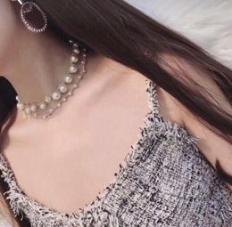 fashion High version short necklace for lady women Party wedding lovers gift Bride Jewellery choker With flannel bag3954557