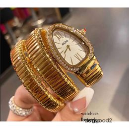 Designer Automatic 32mm Size of Ladies Watch Adopts the Double Surround Type Snake Shape Imported Quartz Movement Diamond Bez 988 176081 9 443942 6 392