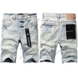 Hight Quality Embroidery Jean Denim Trousers PURPLE Brand Designer Jeans Shorts Men Pants Purple Jeans Shorts Summer Mens Purple Denim Shorts 797