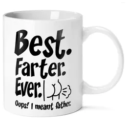 Mugs Fathers Day Ceramic Mug For Dad With Easy-to-grip Handle White Suitable Office Home School