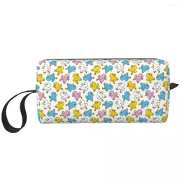 Storage Bags Custom Colorful Cartoon Rubber Duck Toiletry Bag For Women Cosmetic Makeup Organizer Ladies Beauty Dopp Kit Case