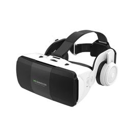 VR SHINECON G06ED Earphone Edition Smartphone Cinema 3D Glasses Virtual Reality Eye Lens Wearable Game Helmet 240506