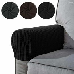 Chair Covers Elastic Removable For Sofa Recliner Home Textile Polyester Fiber Plaid Chaircover Slipcover Armrest Arm Protectors