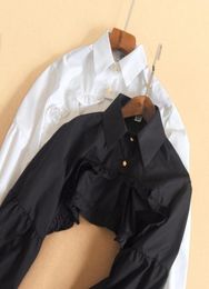 Scarves Allmatch Fake Collar Classic Temperament Women Cotton Longsleeved Shirt White Black Sweater Decorative1403552