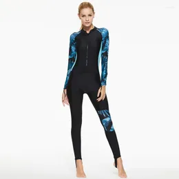 Women's Swimwear Diving Suit Long Sleeved Sun UV Protection Swimsuit Swimming Snorkelling Flesh Shielding And Slimming