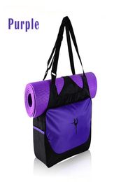 Custom logo Multifunctional Waterproof Yoga Bag for Gym Mat Nylon Backpack Shoulder Carriers Yoga Pilates Mat Bag no Yoga Mat6436359