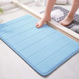 Bath Mats Home Bathroom Mat Coral Velvet Door Carpet Pad Water Absorption Anti-slip Product Kitchen Floor Set