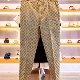 Мужские брюки дизайнерские мужские и женские брюки весна/лето женские вышитые джинсовые брюки с двойной буквы повседневные буквы.