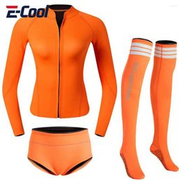 Women's Swimwear Women Wetsuit Split Jellyfish Suit Snorkeling Free Deep Diving Long Sun Protection Surfing Swimming 2mm