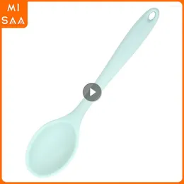 Spoons Soft Silicone High Temperature Resistance Easy To Grasp Rounded Anti-slip Safety Material Can Be Sterilised Kitchen Set Security