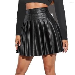 Skirts Women For All Season Daily/club 1pc A-Line Comfortable Faux Leather High Waist High-quality PU Sexy