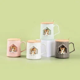 Mugs Tiger Shengwei Ceramic Cup 3D Cartoon Mug Oat Gift Water Animal