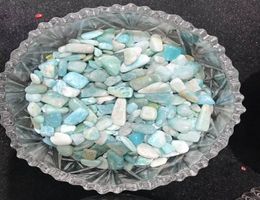 1 Bag 100 g Natural aquamarine quartz Stone crystal Tumbled Stone Irregular Size 520 mm Color blue8856229