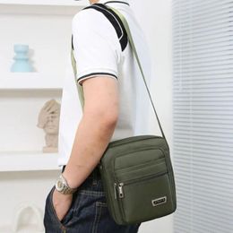 Briefcases 1PC Brand Men Crossbody Bags Male Nylon Shoulder Boy Messenger Man Handbags For Travel Casual Large Satchel Grey