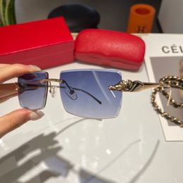 Star della moda di lusso Le stesse donne guidano occhiali da sole ad alta definizione polarizzati protezione da radiazioni a luce piatta Sunglasse 307o