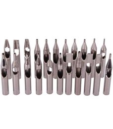 High Quality 22PCS 304 Stainless Steel Tattoo Tips Kit Tattoo Nozzle Tips Mix Set For s Accessories9620130