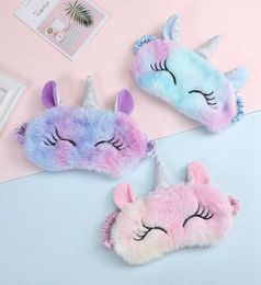 A Cute Unicorn Soft Sleeping Eye Mask s Cover Shade Plush Blindfold Home Travelling Decor Care Relax Lovely shade3701554