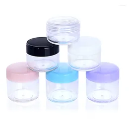 Storage Bottles 3000pcs/lot 10g 15g 20g Empty Cream Jar Colourful Transparent Pot Display Case Cosmetic Packaging Box