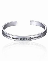 New Serenity Prayer Silver Plated Bracelet In A Gift Box Love For Women3284762