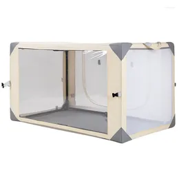 Cat Carriers Large Exhibition Cage For Show Foldable Cattery Delivery Room Professional Racing Transparent Competition