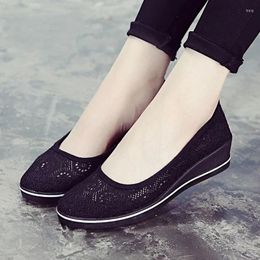 Casual Shoes Comemore Low Wedge Heel Solid Women Platform Flat Soft Bottom Woman 2024 Spring Summer Canvas Women's Slip-on