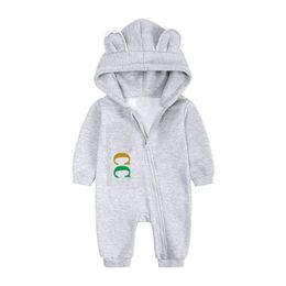 Jumpsuits Ins Autumn And Winter Baby Outing Clothes Thick Veet Romper Born Rompers Drop Delivery Kids Maternity Clothing Dhjki