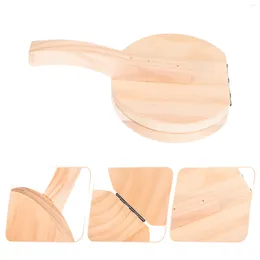 Baking Tools Wood Cake Skin Pressing Plate Long Handle Dumpling Tool Mould