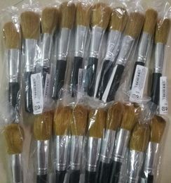 10 pcslot minerals cosmetic brush with wool and wood handlepowder brushblush brush soft makeup tool3663322