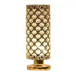 Table Lamps Silver Gold Decoration For Bedroom Rose Crystal Lamp Halloween Bedside Room Decor Luxury Indoor Lighting Lights