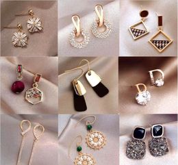 10Pairslot Mix Style Crystal Fashion Stud Earrings For Craft Jewellery Gift Earring WA02865589938224671