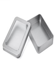 10773cm Open Window Metal Storage Cases Tin Boxes Steel display packaging can SN18234707035