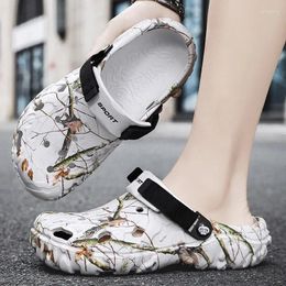 Casual Shoes Camouflage Beach Outdoor Sandals Platform Men Slippers Summer Water Clogs Slides Men's Soft EVA Indoor Home Flip Flops