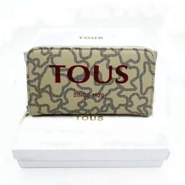 Best Selling Wallet New 85% Factory Promotion Tous Long Wallet Fashion Printed Letter Girl Bag
