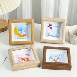 Frames Oil Painting Stick Mini Po Frame Wooden Square DIY Picture Children's Artwork Mounting Watercolour Supplies