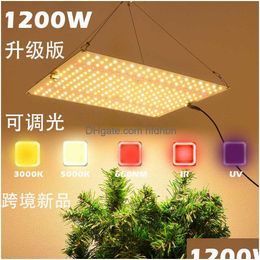 Grow Lights Lm281B Led Light 600W-1500W Dimmable Driver Fl Spectrum Quantum Board Fitolamp For Indoor Veg Flower Plants Drop Deliver Dhgze