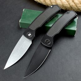 High Quality H2515 Automaitc Tactical Folding Knife 154CM Titanium Coated Blade Carbon Fiber with Aviation Aluminum Handle Outdoor Camping EDC Pocket Knivfe