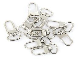 50 Pcs High Quality Swivel Carabiner Hook Silver Colour Key Chains Sleutelhanger Key Ring 18mm x 33 mm5731037