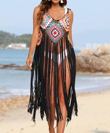 Beach Outfits For Women Bath Exits Pareo Cover Up Swimsuit Outlet Beachwear 2024 Pure Hand Hook Without Positioning Long Tassel