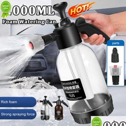 Water Gun Snow Foam Lance New 2L Hand Pump Sprayer Pneumatic Cannon Car Wash Spray Bottle Window Cleaning For Home Washing Drop Delive Otc7M