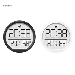 Table Clocks Digital Alarm Clock With Temperature And Humidity For Bedroom Living Room Office 11UA