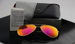 High quality Polarized lens pilot Fashion Sunglasses For Men and Women Brand designer Vintage Sport Sun glasses With case and box6526619