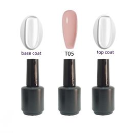 Nude Colour T05 Gel+Base coat+Top coat 15 ml 3 pieces per set UV nail gel polish