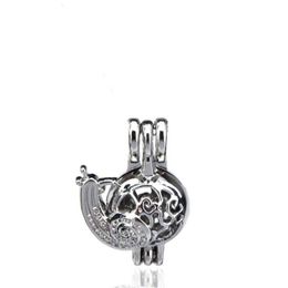 10pcslot Silver Alloy Snail Animal Beauty Oysters Beads Cage Locket Pendant Aromatherapy Perfume Essential Oils Diffuser82061025191016